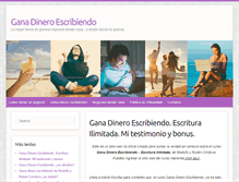 Tablet Screenshot of ganadineroescribiendo.org